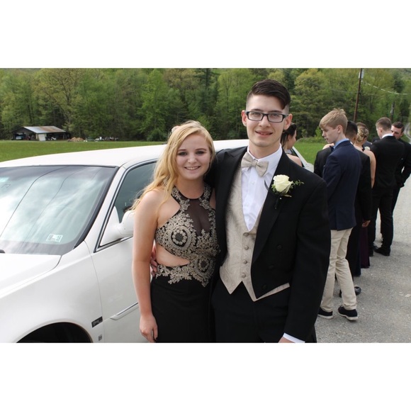 DAVE AND JOHNNY BLACK DRESS SIZE 5/6 - Picture 4 of 5